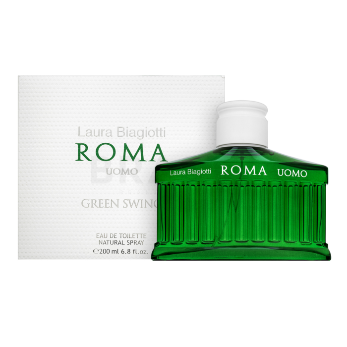 Laura Biagiotti Roma Uomo Green Swing Eau de Toilette férfiaknak 200 ml