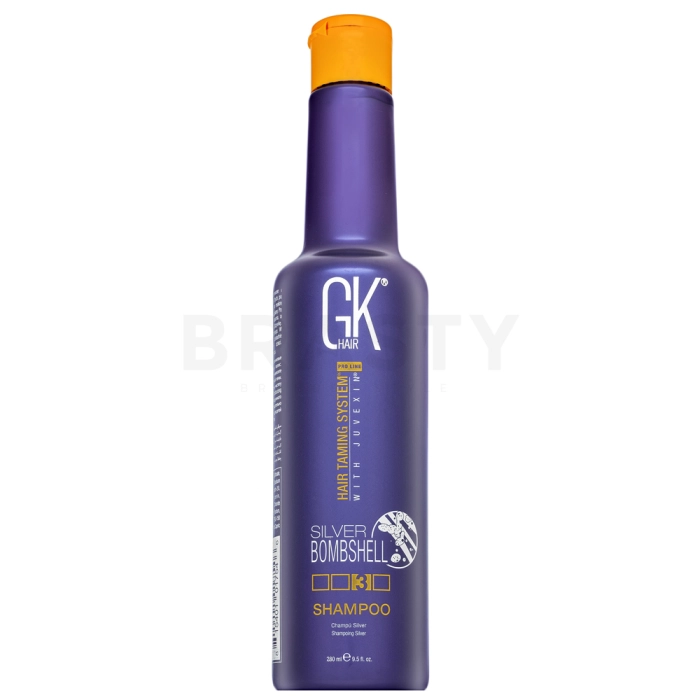 GK Hair Silver Bombshell Shampoo szampon neutralizujący do włosów siwych i platynowego blondu 280 ml