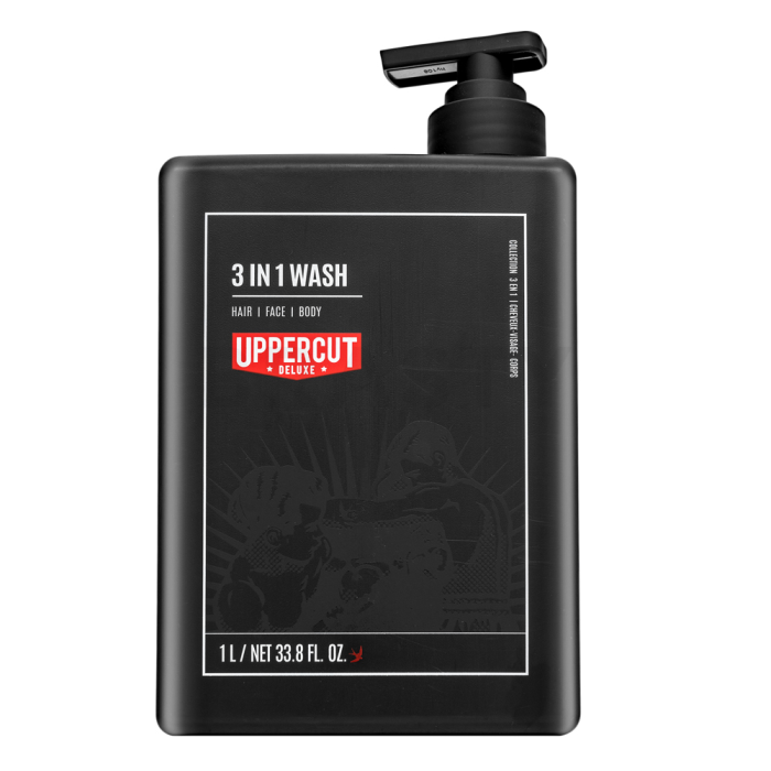 Uppercut Deluxe 3in1 Wash sampon hajra és testre 1000 ml
