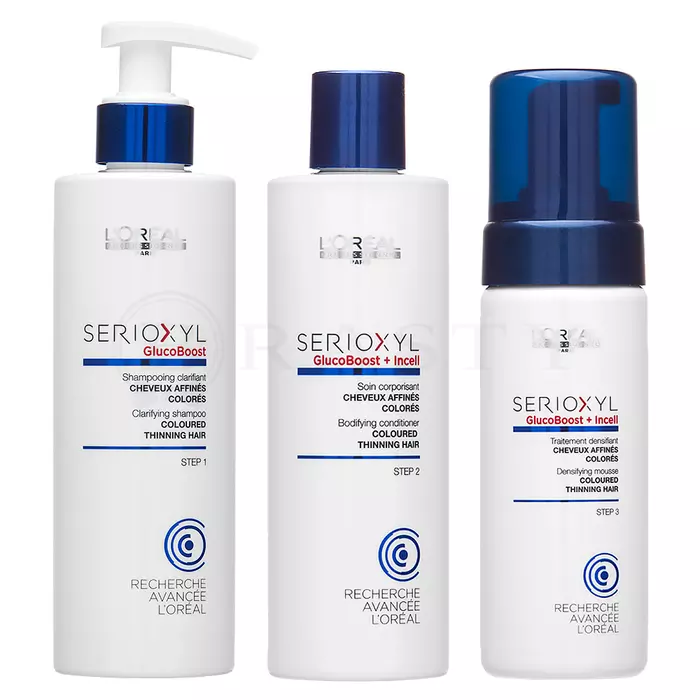 L´Oréal Professionnel Serioxyl Kit for Coloured Thinning Hair ajándékszett 125 x 250 x 250 ml