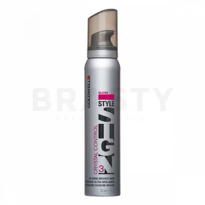 Goldwell StyleSign Gloss Crystal Control Hi-Shine Mousse Wax penast vosek za močno fiksacijo 125 ml