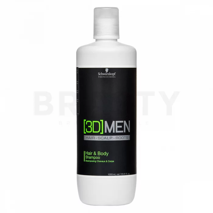 Schwarzkopf Professional 3DMEN Hair & Body Shampoo Шампоан и душ-гел 2 в 1 за мъже 1000 ml