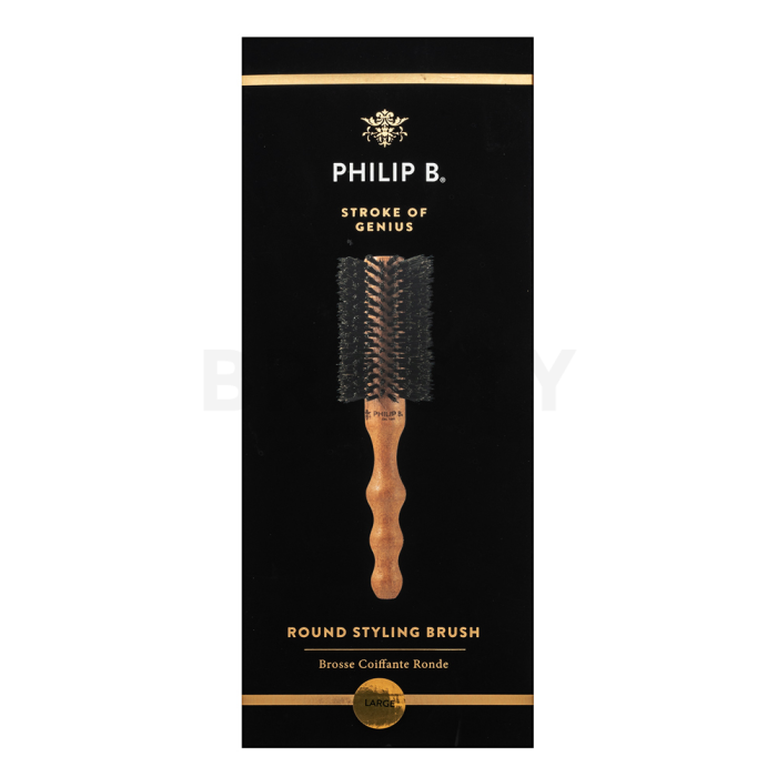 PHILIP B Large Round Hairbrush 65 mm spazzola per capelli con setole di cinghiale