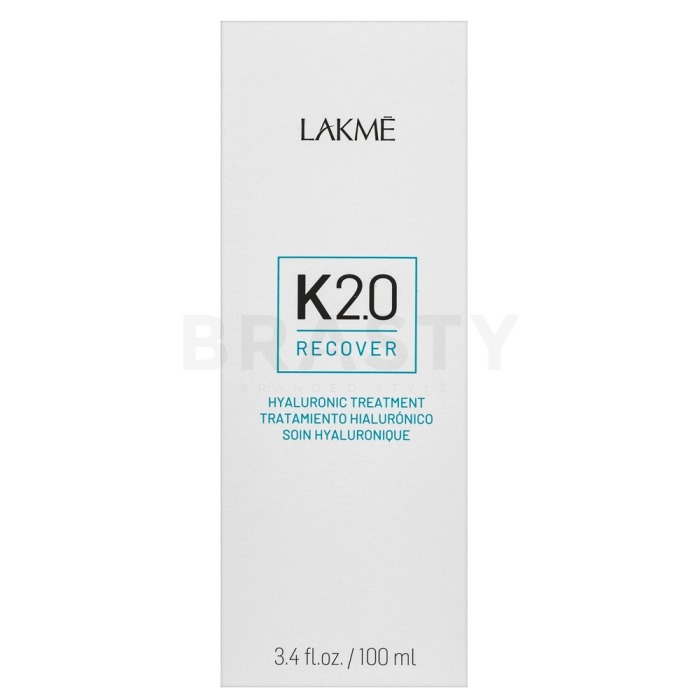 Lakmé K2.0 Recover Hyaluronic Treatment nega brez izpiranja za zelo poškodovane lase 100 ml