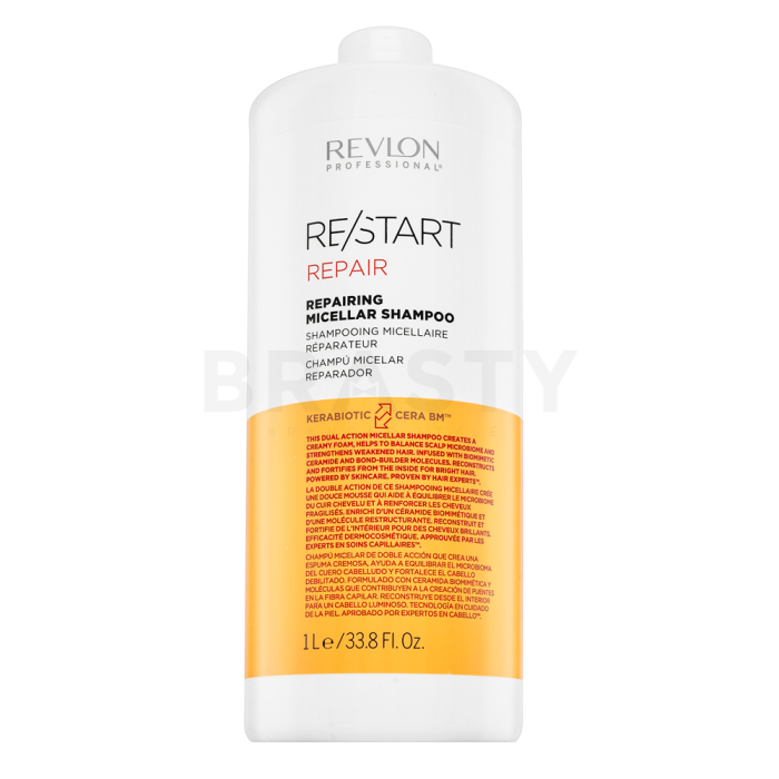 Revlon Professional Restart Recovery Restorative Micellar Shampoo posilujúci šampón pre suché a poškodené vlasy 1000 ml