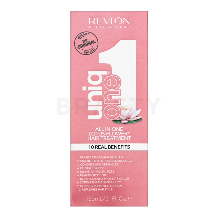 Revlon Professional Uniq One All In One Lotus Flower Treatment erősítő öblítés nélküli spray sérült hajra 150 ml