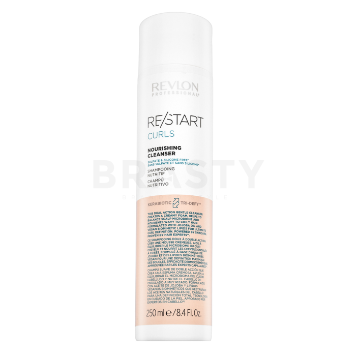 Revlon Professional Restart Curls Nourishing Cleanser Reinigungsshampoo für lockiges Haar 250 ml