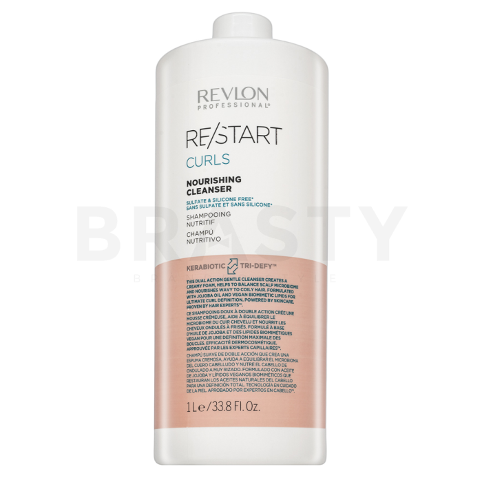 Revlon Professional Restart Curls Nourishing Cleanser tisztító sampon göndör hajra 1000 ml
