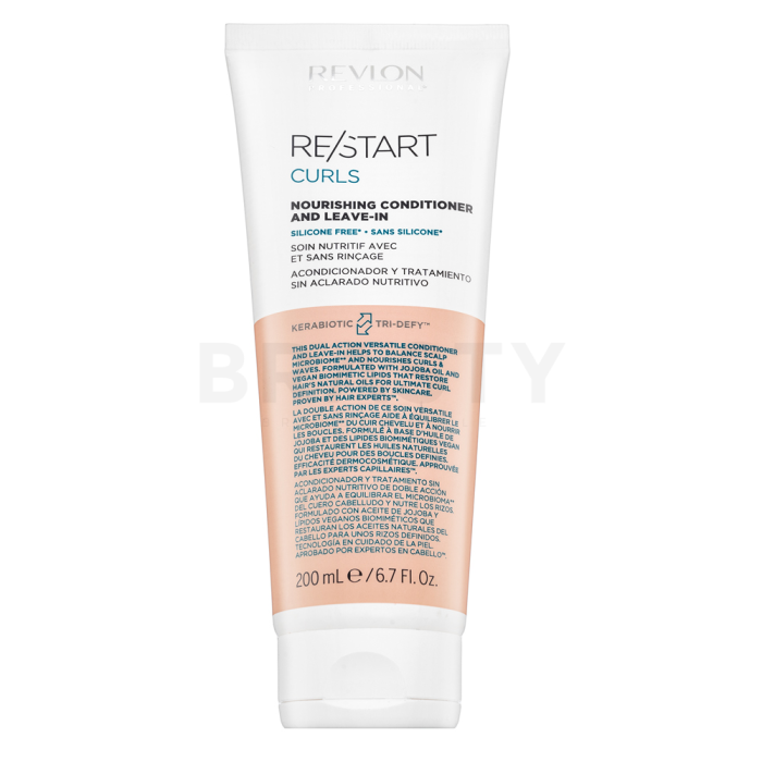 Revlon Professional Restart Curls Nourishing Conditioner and Leave-in öblítés nélküli kondicionáló göndör hajra 200 ml