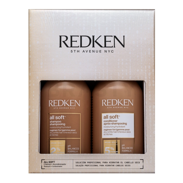 Redken All Soft Shampoo & Conditioner șampon și balsam pentru finețe și strălucire a părului 2 x 300 ml