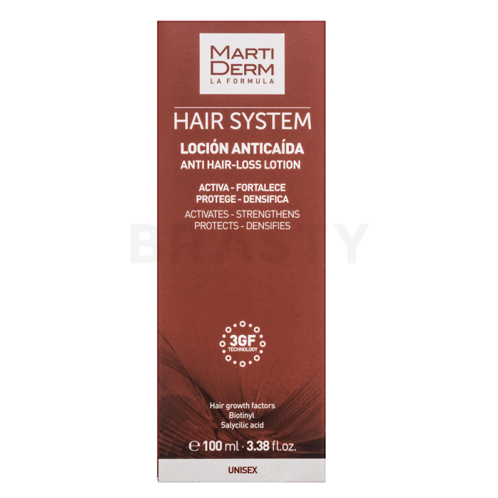 Martiderm Hair System 3GF Anti Hair-Loss Lotion verzorging zonder spoelen tegen haaruitval 100 ml