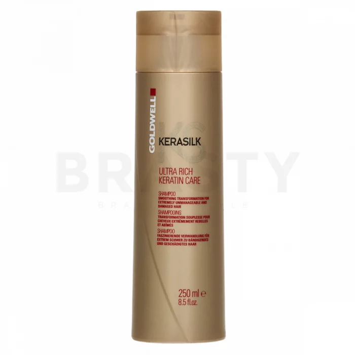 Goldwell Kerasilk Ultra Rich Keratin Care Shampoo Šampon za neurejene in poškodovane lase 250 ml