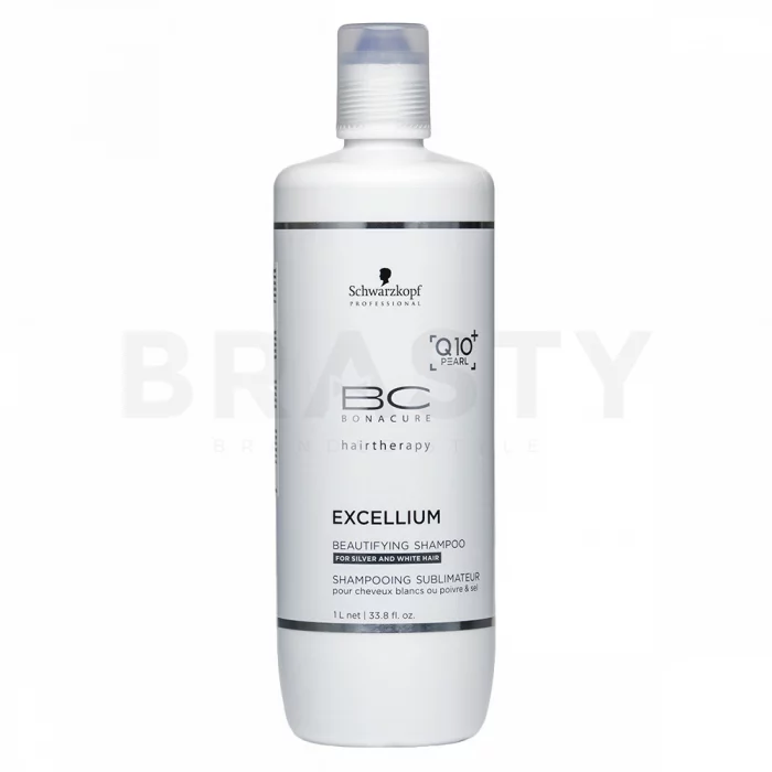 Schwarzkopf Professional BC Bonacure Excellium Beautifying Beautifying Shampoo șampon pentru păr blond platinat si grizonat 1000 ml