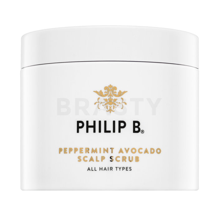 PHILIP B Peppermint & Avocado Scalp Scrub bőrradír fejbőrre 236 ml