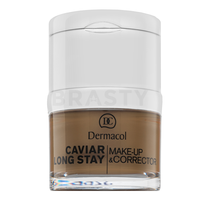 Dermacol Caviar Long Stay Make-Up & Corrector hosszantartó make-up és korrektor kaviár kivonattal 6 Dark Chocolate 30 ml