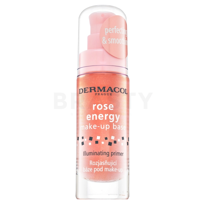 Dermacol Rose Energy Make-Up Base Primer Make-up Grundierung für eine einheitliche und aufgehellte Gesichtshaut 20 ml