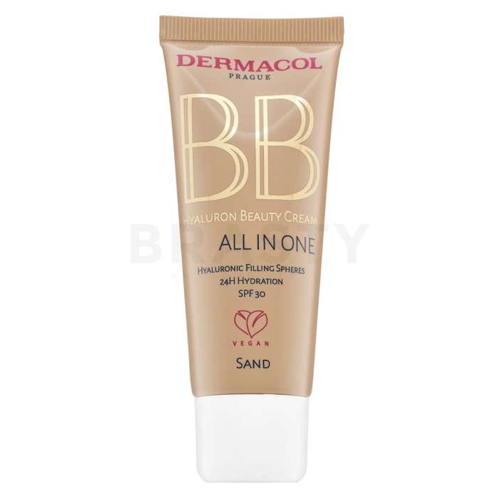 Dermacol All in One Hyaluron Beauty Cream Krema BB z vlažilnim učinkom 01 Sand 30 ml