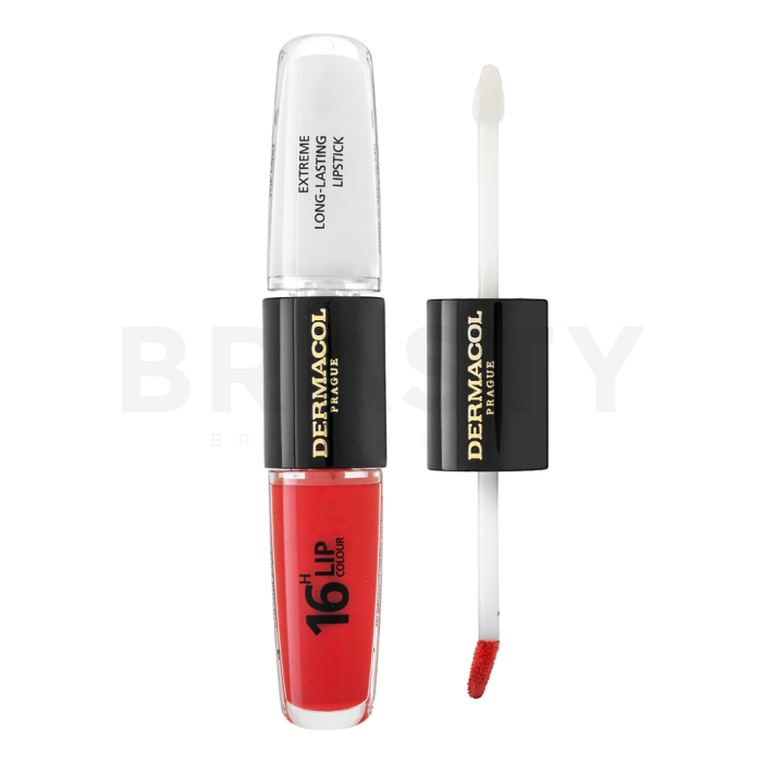 Dermacol 16H Lip Colour Extreme Long-Lasting Lipstick zweiphasige, langanhaltende Farbe und Gloss für die Lippen No. 36 8 ml