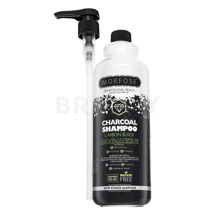 Morfose Charcoal Shampoo hloubkově čistící šampon 1000 ml