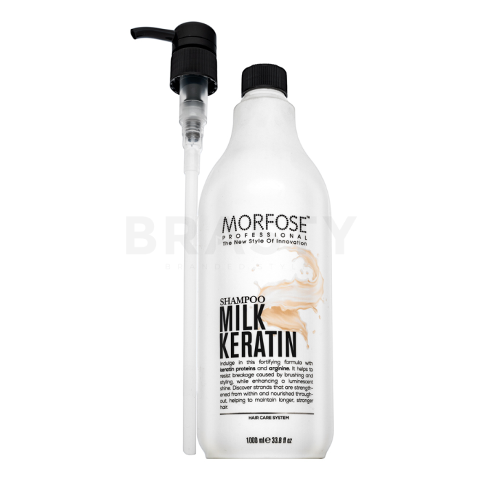 Morfose Milk Keratin Shampoo Voedende Shampoo voor Haarversterking 1000 ml
