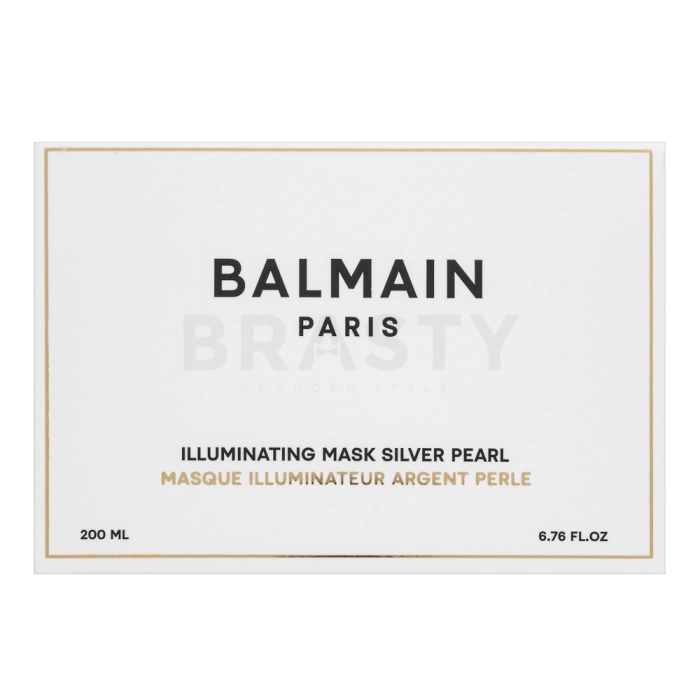 Balmain Illuminating Mask Silver Pearl neutraliserend masker voor platinablond en grijs haar 200 ml