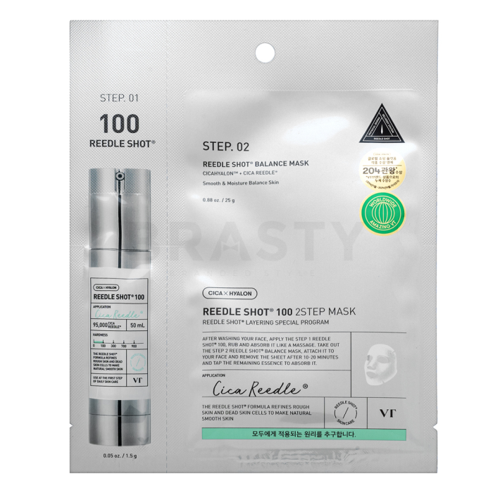 VT Cosmetics Reedle Shot 100 Tweefasig Gelaatsmasker 2 Step Mask 1,5 g + 25 g