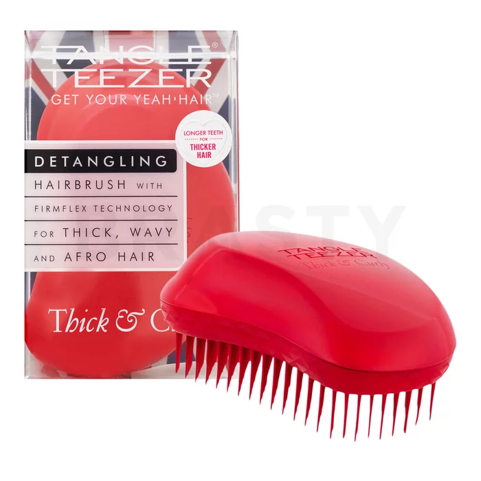 Tangle Teezer Thick & Curly Haarbürste für lockiges und krauses Haar Salsa Red