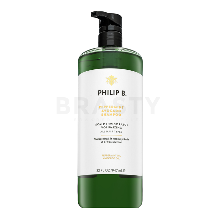 PHILIP B Peppermint & Avocado Volumizing & Clarifying Shampoo erősítő sampon minden hajtípusra 947 ml