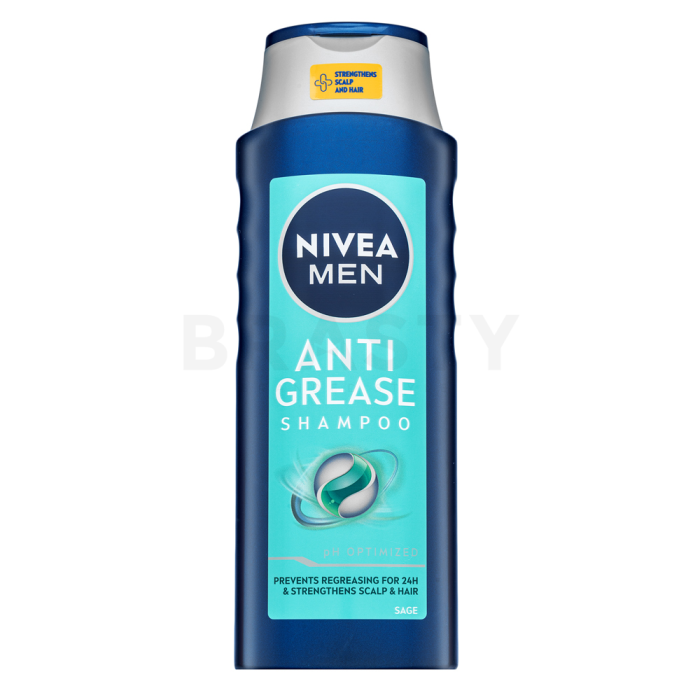 Nivea Men Anti Grease Shampoo Champú limpiador Para el cabello graso rápido 400 ml
