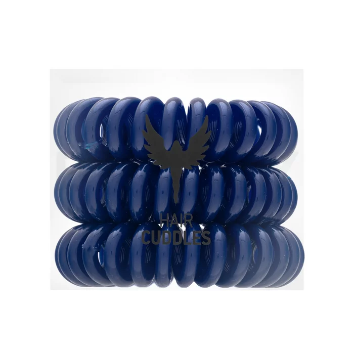 HH Simonsen Hair Cuddles 3 pcs Gomas para el pelo Dark Blue