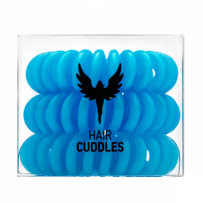 HH Simonsen Hair Cuddles 3 pcs Gomas para el pelo Light Blue
