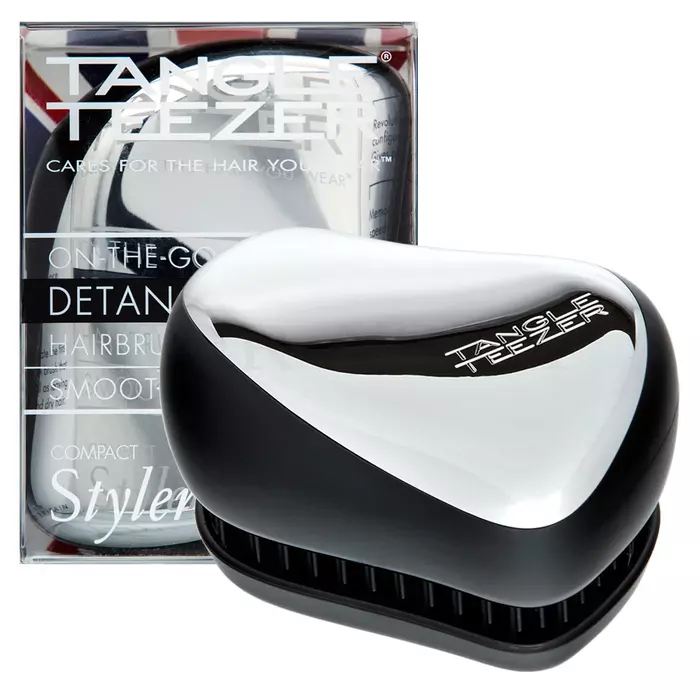 Tangle Teezer Compact Styler Cepillo para el cabello Silver Luxe