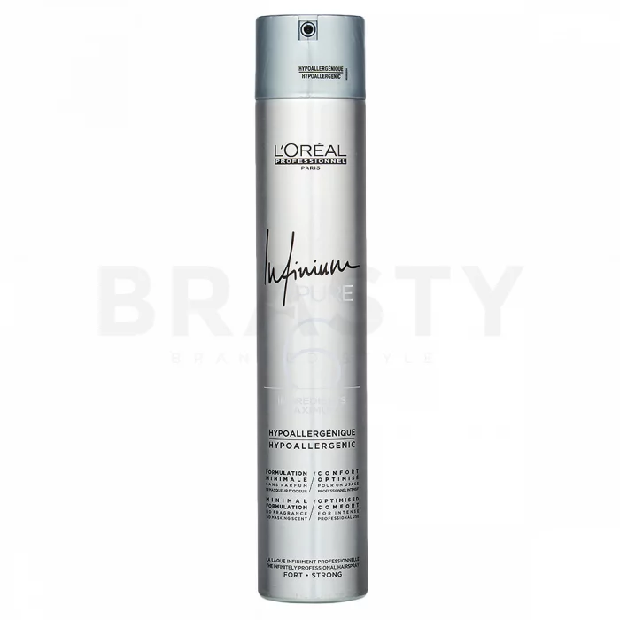 L´Oréal Professionnel Infinium Infinium Pure Strong lak na vlasy pro silnou fixaci 500 ml