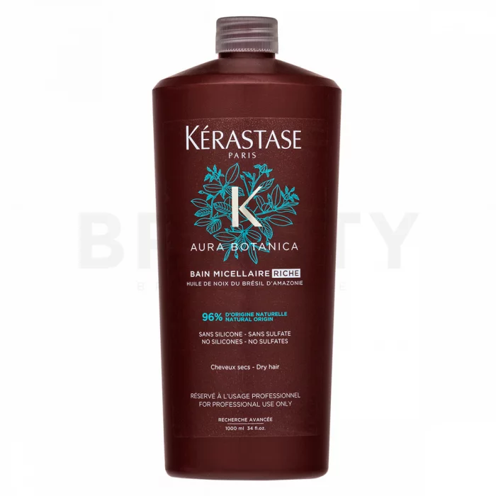 Kérastase Aura Botanica Bain Micellaire Riche Champú natural para el cabello débil sin vida 1000 ml