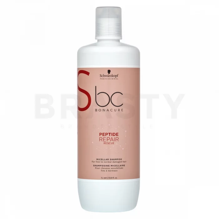 Schwarzkopf Professional BC Bonacure Peptide Repair Rescue Micellar Shampoo șampon pentru păr deteriorat 1000 ml