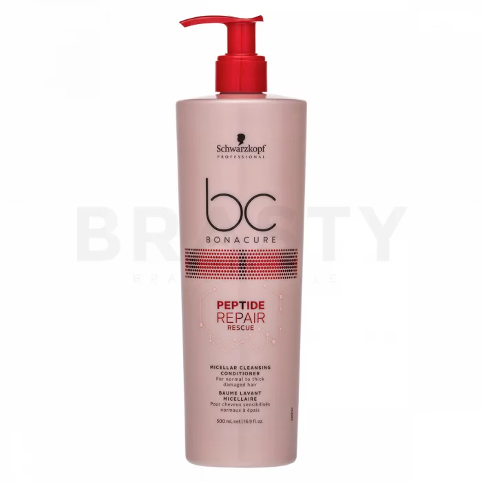 Schwarzkopf Professional BC Bonacure Peptide Repair Rescue Micellar Cleansing Conditioner почистващ балсам За увредена коса 500 ml