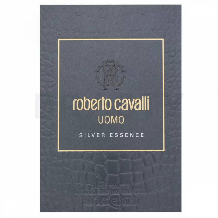 Roberto Cavalli Uomo Silver Essence Eau de Toilette férfiaknak 100 ml