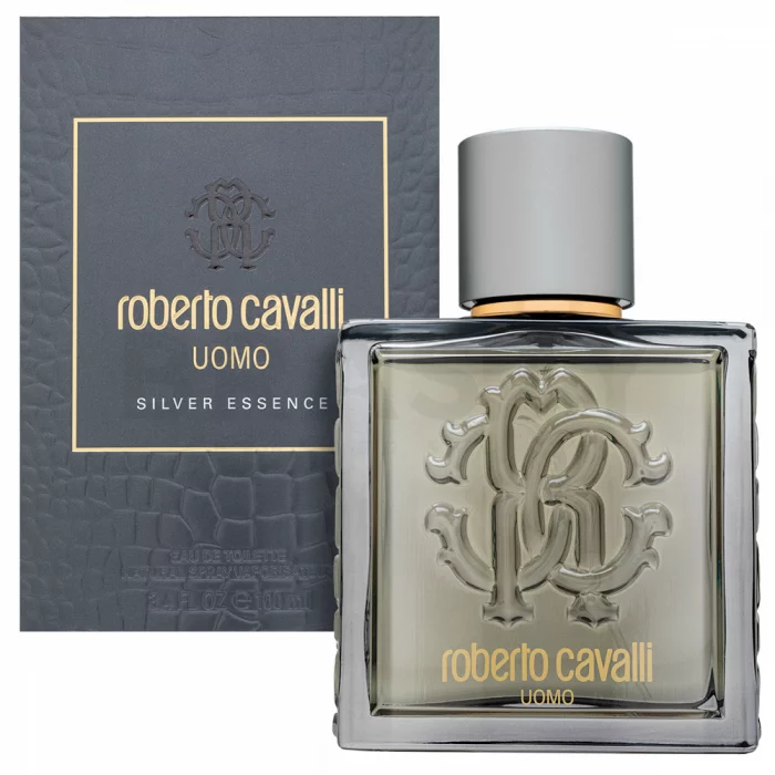 Roberto Cavalli Uomo Silver Essence Eau de Toilette férfiaknak 100 ml