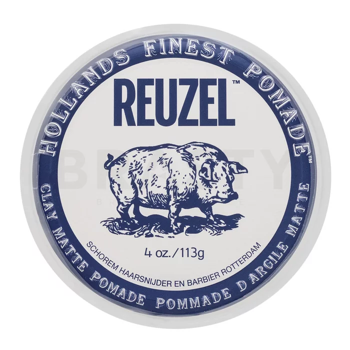 Reuzel Clay Matte Pomade pasta za modeliranje za mat učinek 113 g