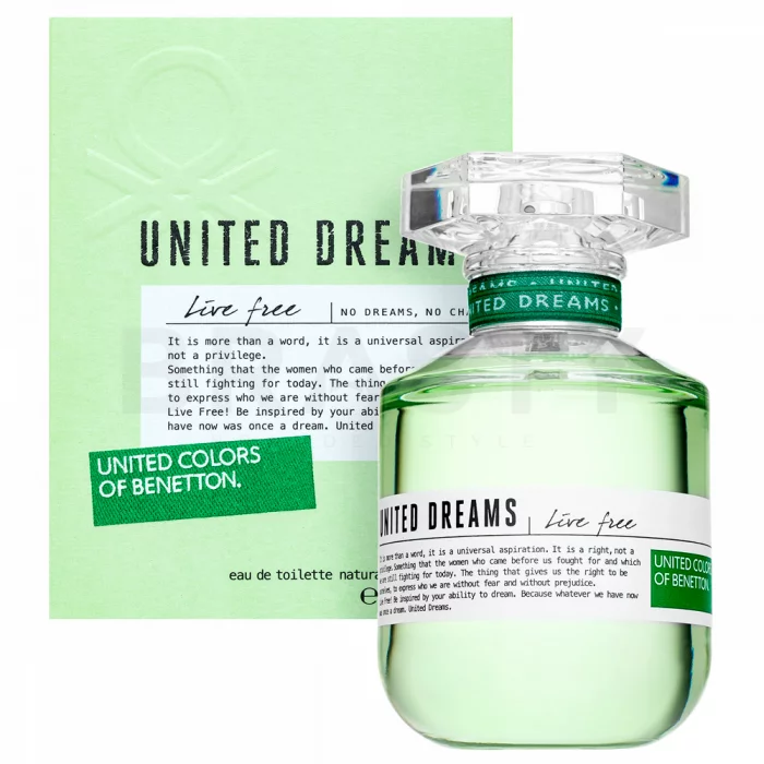 Benetton United Dreams Live Free Eau de Toilette für Damen 80 ml