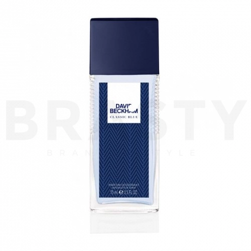 David Beckham Classic Blue deodorant s rozprašovačom pre mužov 75 ml